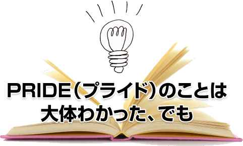 PRIDE（プライド）のことは大体わかった、でも